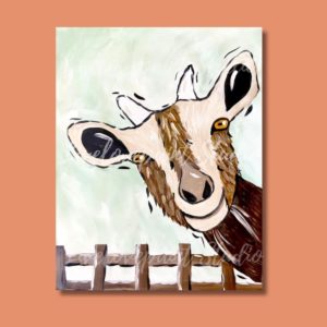 goat painting, farm animals, farm, goat, goats